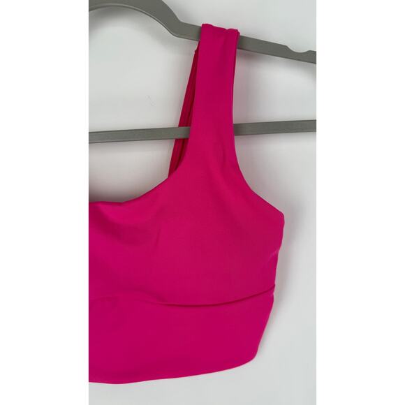 GymShark Longline Sports Bra Womens XS Bright Fuchsia Pink New B4A9L Training - Picture 2 of 8